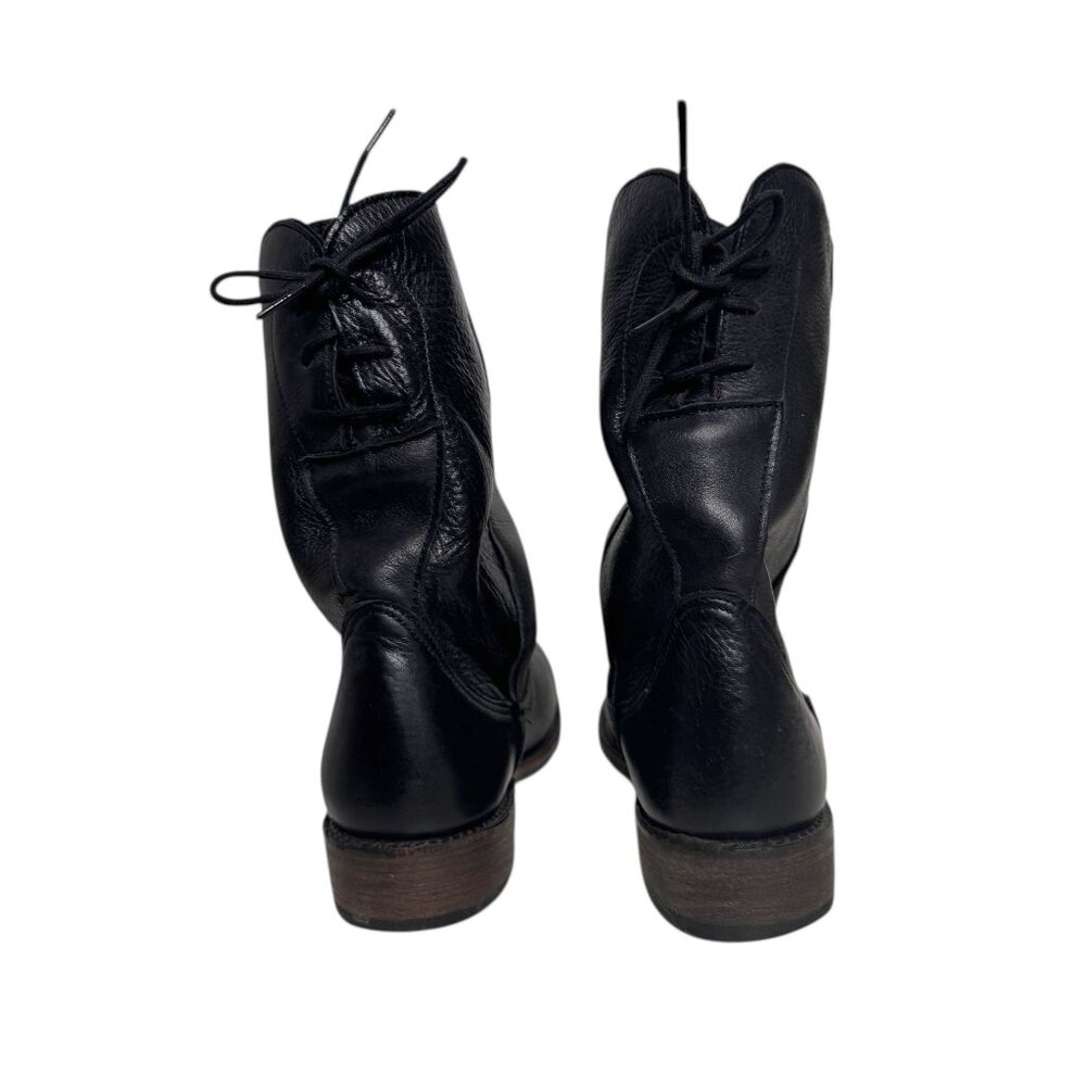Vintage Boot Company "Erin" Black Boots Size 6.5 Lace Up Made in USA - Picture 5 of 8
